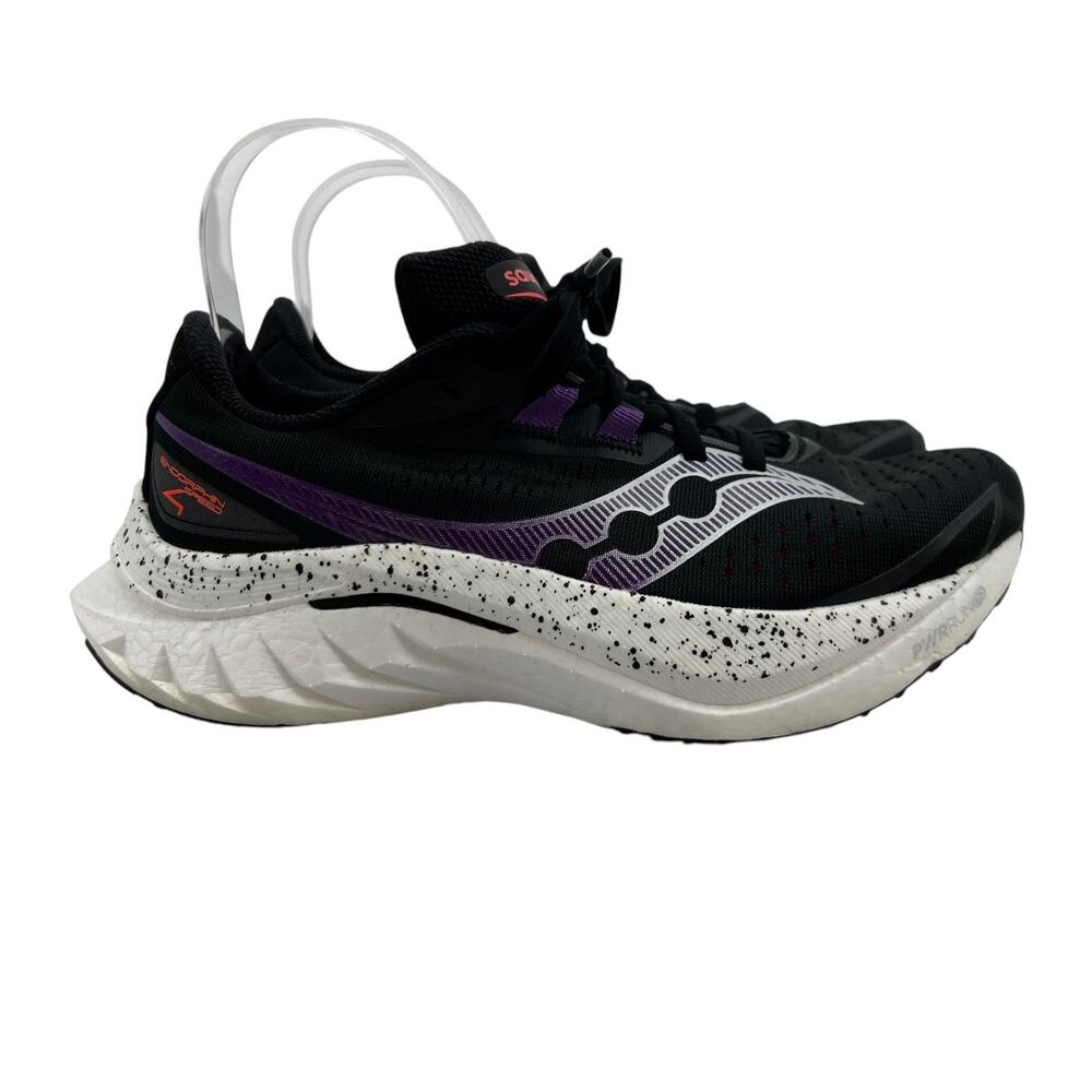 Saucony Womens 7 Running Shoes Black Endorphin Speed 4 Lace Up Trainers S10940